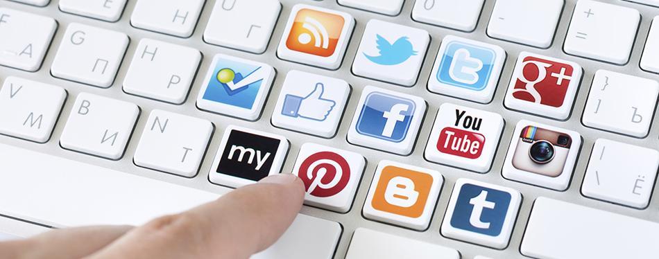 Social media communication concept