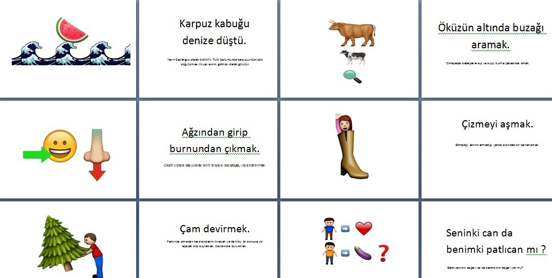 emojilerle atasozleri